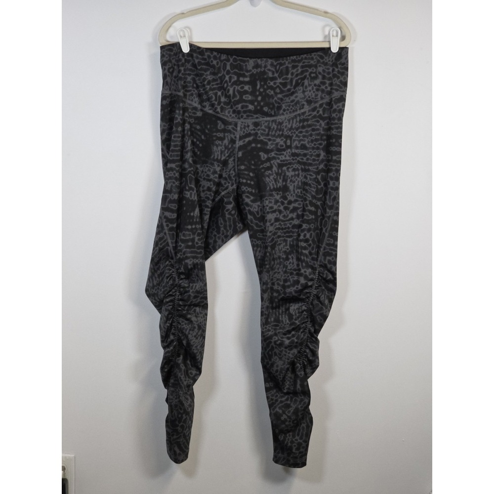 Adidas 11 Honore Studio Leggings Grey Black 3X Athletic Yoga Performance